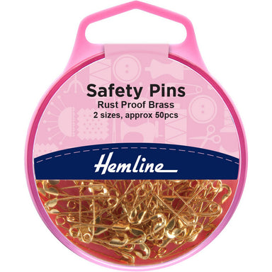Safety pin - gold - 23mm/50stk (6606564458598)