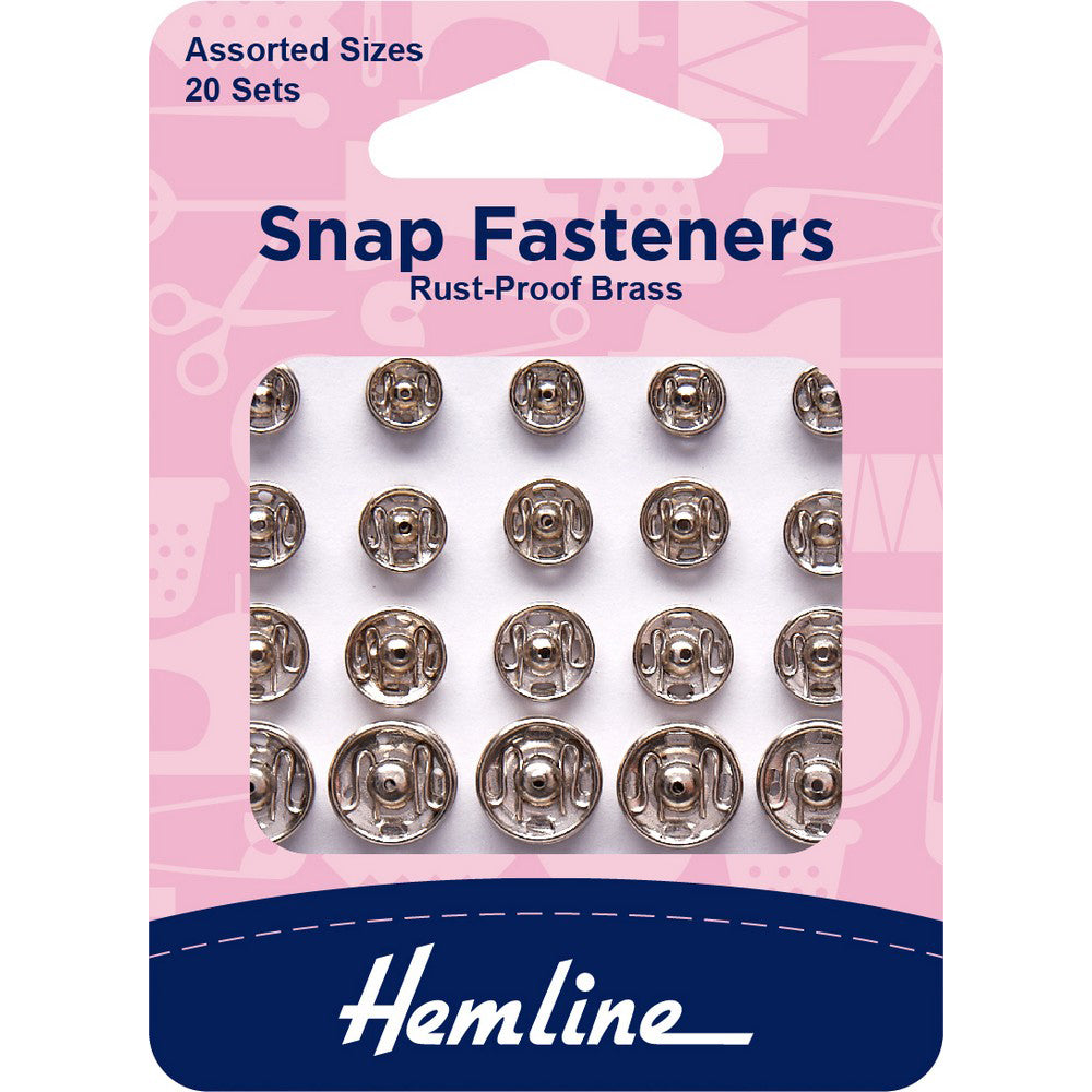 Snap fastener - nickel - assorted/20sett (6607392735334)