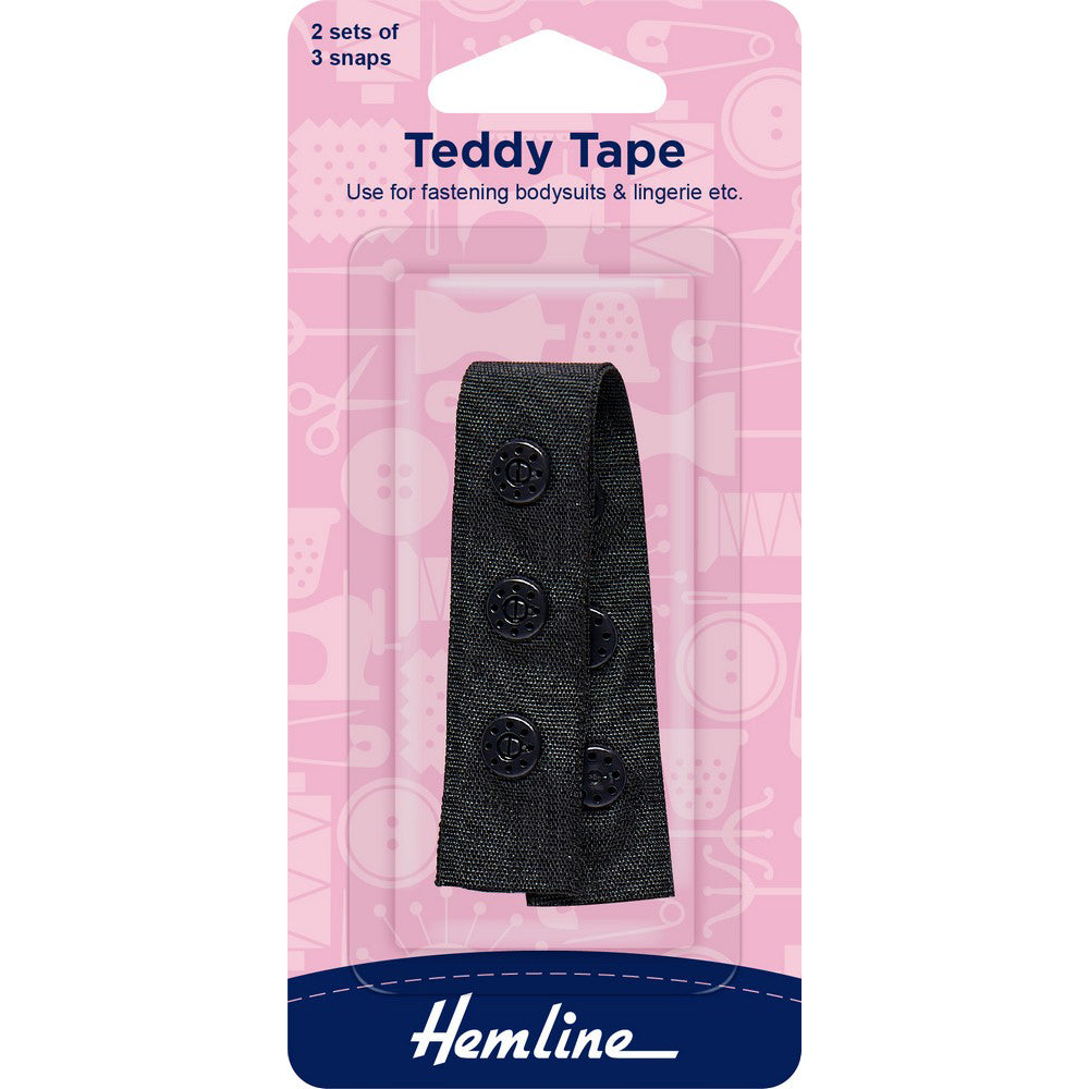 Teddy tape - svart - 2sett (6612702658662)